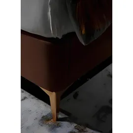 xl moebel gmbh Luxus Bett Polsterbett Leder Schlafzimmer Betten 180x200cm Doppelbett Hotel Ehe - Braun