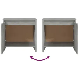 vidaXL Nachttisch Betongrau 45x34x44,5 cm Holzwerkstoff