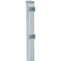 Floraworld Zaunpfosten 6 x 180 x 4 cm Silber/Stahl