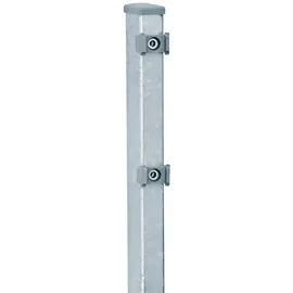 Floraworld Zaunpfosten 6 x 180 x 4 cm Silber/Stahl