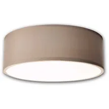 einlicht Deckenleuchte 1 E27 Fabric rund braun