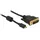 DeLock Kabel Micro HDMI zu DVI 1 m Schwarz