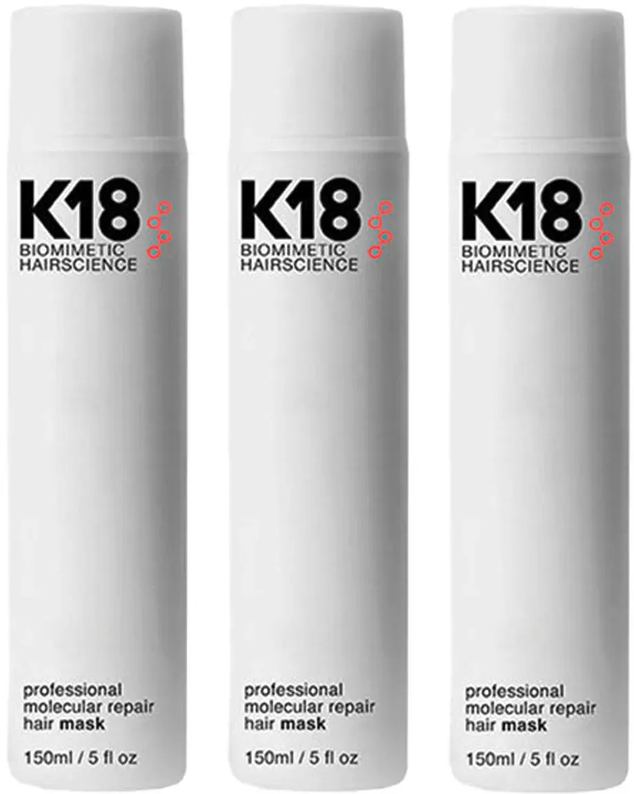 K18 Biomimetic Hairscience Professional Molecular Repair Hair Mask 3er Set 3 x 150 ml