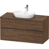 Duravit Waschtischunterschrank wandhängend „D-Neo“ 120 × 66,4 × 55 cm in Nussbaum Dunkel