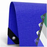 Hago - Allzweck-Abdeckplane 4,0x8m - 650g/m2 Blau UV-resistent, wasserfest, pe/pvc, reißfest, für Außen & Innen, mit Alu-Ösen