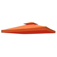 Ersatzdach Dach wasserdicht für Pavillon Partyzelt Festzelt 3 x 3 m (Orange)