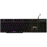 inca Gaming Tastatur IKG-446 Regenbogen, RGB, dt. Layout retail – Dreifarbige LED-Hintergrundbeleuchtung inklusive