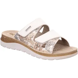 ROHDE Damen Pantolette mit Blumendruck und Lederdecksohle Baviera 1302, Größe:41 EU,