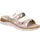 ROHDE Damen Pantolette mit Blumendruck und Lederdecksohle Baviera 1302, Größe:41 EU,