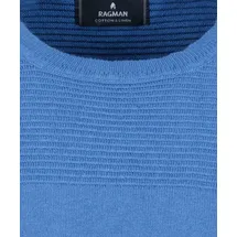 RAGMAN Rundhalspullover blau XXL (56)