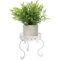 Sumnacon 1 x Kunst-Metall-Pflanzenständer, Blumentopf-Halter für drinnen und draußen,