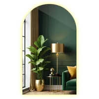 Tulup Led, Transparent, Glas, Oval, 60x100x0.4 cm, Spiegel, Wandspiegel