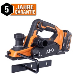AEG 18V Akku-Hobel BHO18BL Brushless Hobel Handhobel Hobelmaschine ohne Akku V-Nut - flex. einstellbar  Staubabsaugung