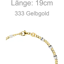 Jobo Steg-Panzerarmband Gelbgold 333 19 cm