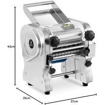 Royal Catering Nudelmaschine 18 cm elektrisch Silber