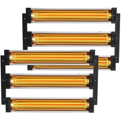 VEVOR Infrarot-Heiz-Sprühkabinenlampe zum Lackieren, 2 Sets, 3000 W