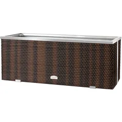 Polyrattan Pflanzgefäß mit Aluminiumrahmen