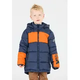 ZigZag Outdoorjacke "Bruno", Kinder, Gr. 116, blau (blau, orange), 100% Nylon, mehrfarbig, normal, ohne Ausschnitt, Jacken Outdoorjacke, mit winddichtem und atmungsaktivem Material
