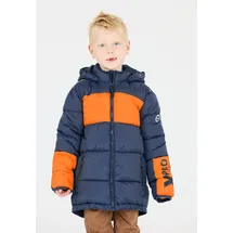 ZigZag Outdoorjacke "Bruno", Kinder, Gr. 116, blau (blau, orange), 100% Nylon, mehrfarbig, normal, ohne Ausschnitt, Jacken Outdoorjacke, mit winddichtem und atmungsaktivem Material