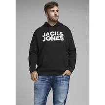 Jack & Jones PlusSize Hoodie Schwarz 3XL