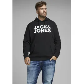 Jack & Jones PlusSize Hoodie Schwarz 3XL