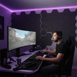 Relaxdays Akustikpaneel Relaxdays Schwarz 36 St. 30 x 26 cm