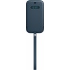 Lederhülle mit MagSafe für iPhone 12/12 Pro baltischblau (MHYD3ZM/A)