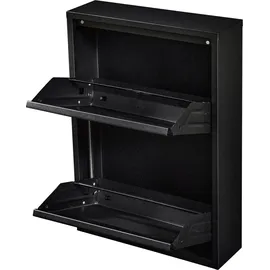 [en.casa] Sokndal 50 x 71 x 15 cm schwarz / schwarz