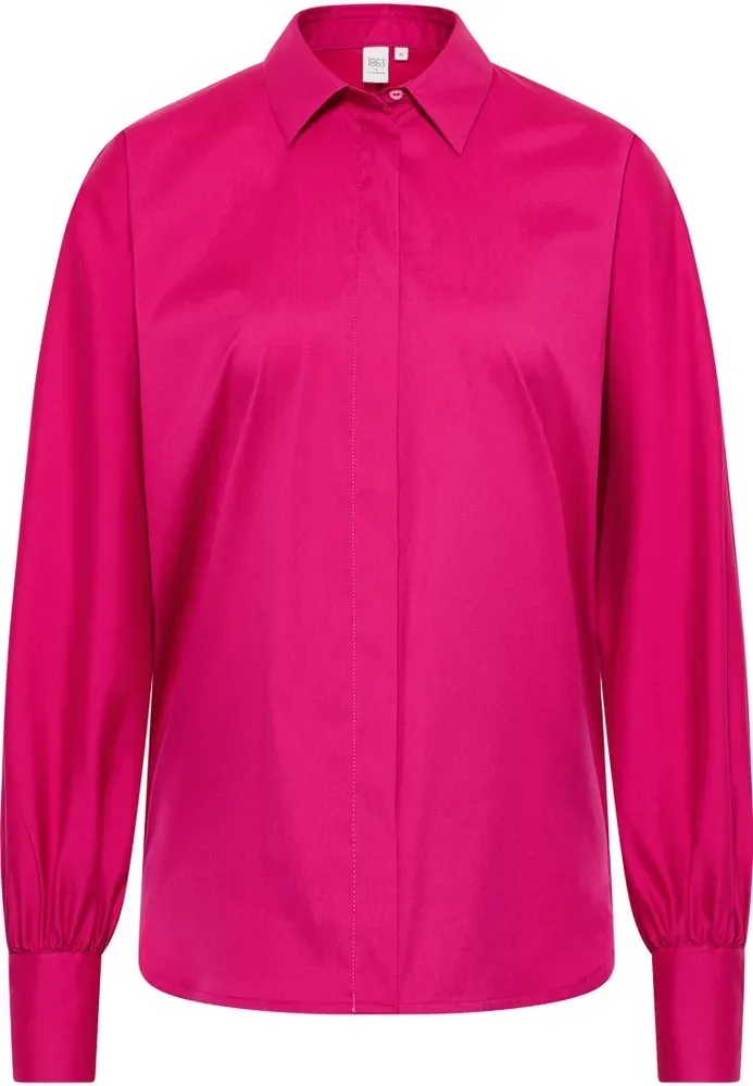 Blusenshirt in pink unifarben