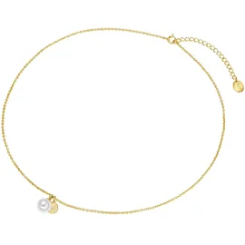 VALERO PEARLS Kette mit Anhänger VP937 Gelbgold/Silber
