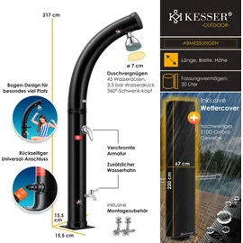 Kesser Gartendusche schwarz 20 l