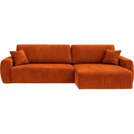 kaiser möbel Ecksofa Cordstoff 2-Sitzer Orange