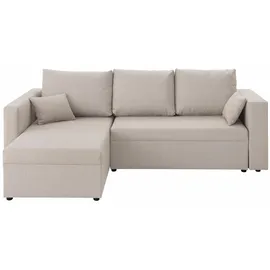 Home Affaire Ecksofa »Pur L-Form«, wahlweise mit Bettfunktion beige