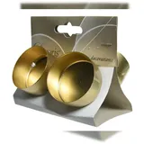 Decoris 4 Teelichthalter zum Stecken mit Dorn Adventskranz Teelichtstecker Kerzenhalter