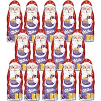 Milka Weihnachtsmann mit zarter Alpenmilch Schokolade 90g 14er Pack