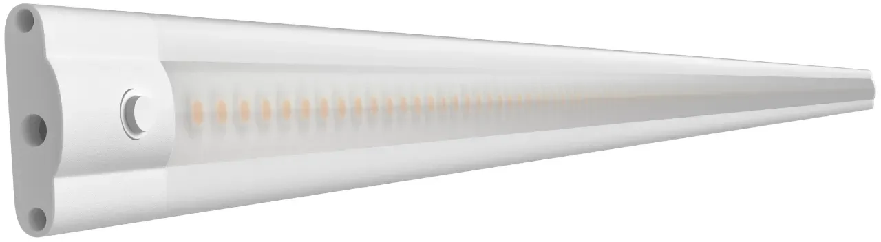 ledscom.de LED Unterbauleuchte {system} {farbefinish}, {lichtfarbe}, {ang_farbtemp}, flach , {breitecm}, {ang_nutzlichtstrom}, {ang_leistung_einzustand}, {betriebsspannung}, Schalter, Stecksystem ATOM, {schutzart}, Netzteil erforderlich (nicht enthalten)