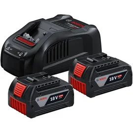 Bosch Professional Akku-Starterset 1600A00B8J inkl. 2 x 5,0 Ah Akku + Ladegerät