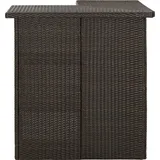 vidaXL Eck-Bartisch 100 x 50 x 105 cm Braun