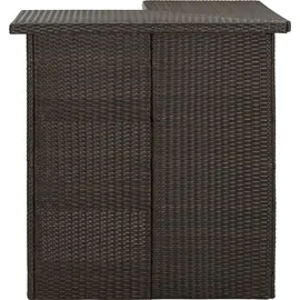 vidaXL Eck-Bartisch 100 x 50 x 105 cm Braun