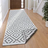 OTTO home Ronda Wendeteppich 80 x 250 cm Grau/Weiß