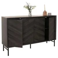 Mendler Sideboard HWC-M50, Schrank Kommode Highboard Anrichte, Massiv-Holz Mango