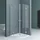 doporro Duschkabine 80x80x190cm Duschabtrennung inkl. flache-Duschwanne ESG-Sicherheitsglas Klarglas Easy-Clean-Beschichtung Ravenna02K