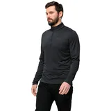 Jack Wolfskin Sky Thermal Half Zip Langarm-t-shirt - Black - XL