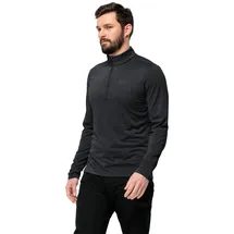 Jack Wolfskin Sky Thermal Half Zip Langarm-t-shirt - Black - XL