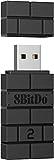 8bitdo Wireless USB Adapter 2, Bluetooth, PC, PS Classic, Android, macOS, Raspberry Pi, Retrofreak System, Kompatibel mit Xbox Series, Joycon, Switch Pro, PS5,PS4,PS3 Controller