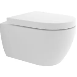Alpenberger Keramik Hänge WC mit Taharet Bidet Weiß Toilette mit WC-Sitz Soft-Close Dusch-WC