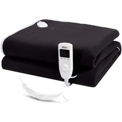 Zilan Elektrische Heizdecke mit Timer Wärmedecke 150x80cm schwarz