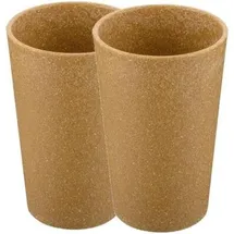 Koziol Connect Cup L Becher 0,35 l Braun 2 St.