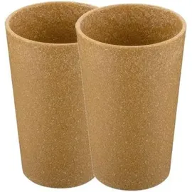Koziol Connect Cup L Becher 0,35 l Braun 2 St.