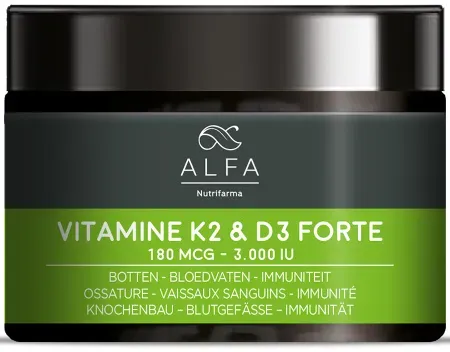 Alfa Vitamin K2+D3 Forte 90 Kapseln